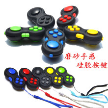 Wholesale 2021 Hot selling new silicone button decompression handle design fingertip Decompression Toys